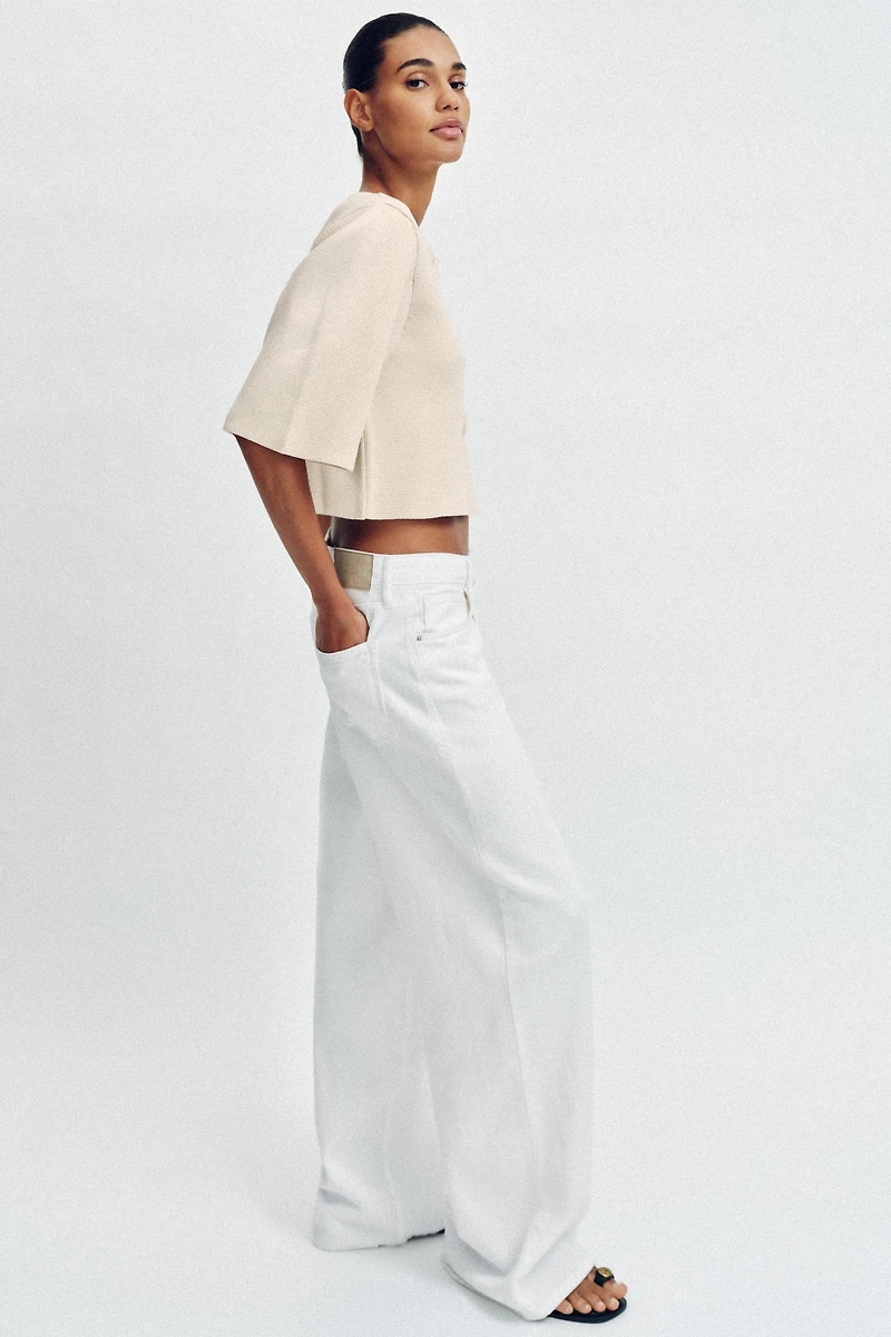 CROPPED KNIT CARDIGAN