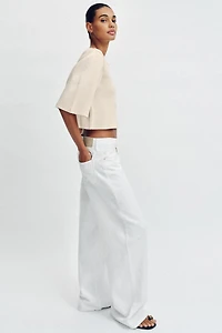 CROPPED KNIT CARDIGAN