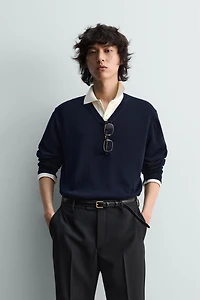 RELAXED FIT V-NECK JUMPER