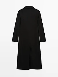Long 100% wool coat