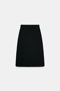 CREPE CAPE MIDI SKIRT