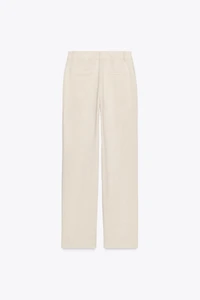 PANTALON DROIT AVEC LIN