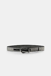 MULTI-STUD LEATHER BELT