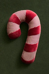 CHILDREN’S CANDY CANE CHRISTMAS THROW PILLOW