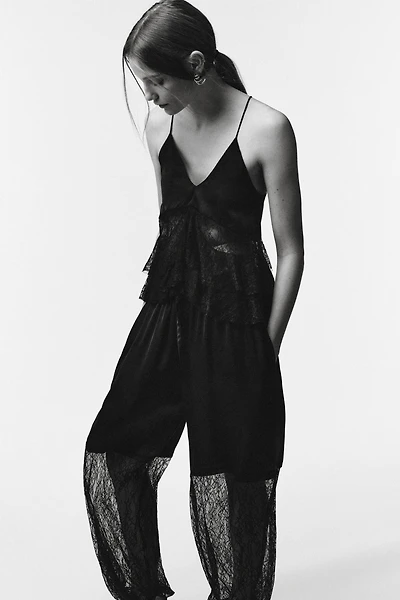 PANTALON BOMBACHO COMBINÉ DENTELLE ÉDITION LIMITÉE