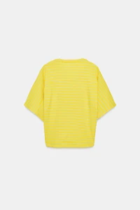 COTTON-LINEN STRIPED T-SHIRT