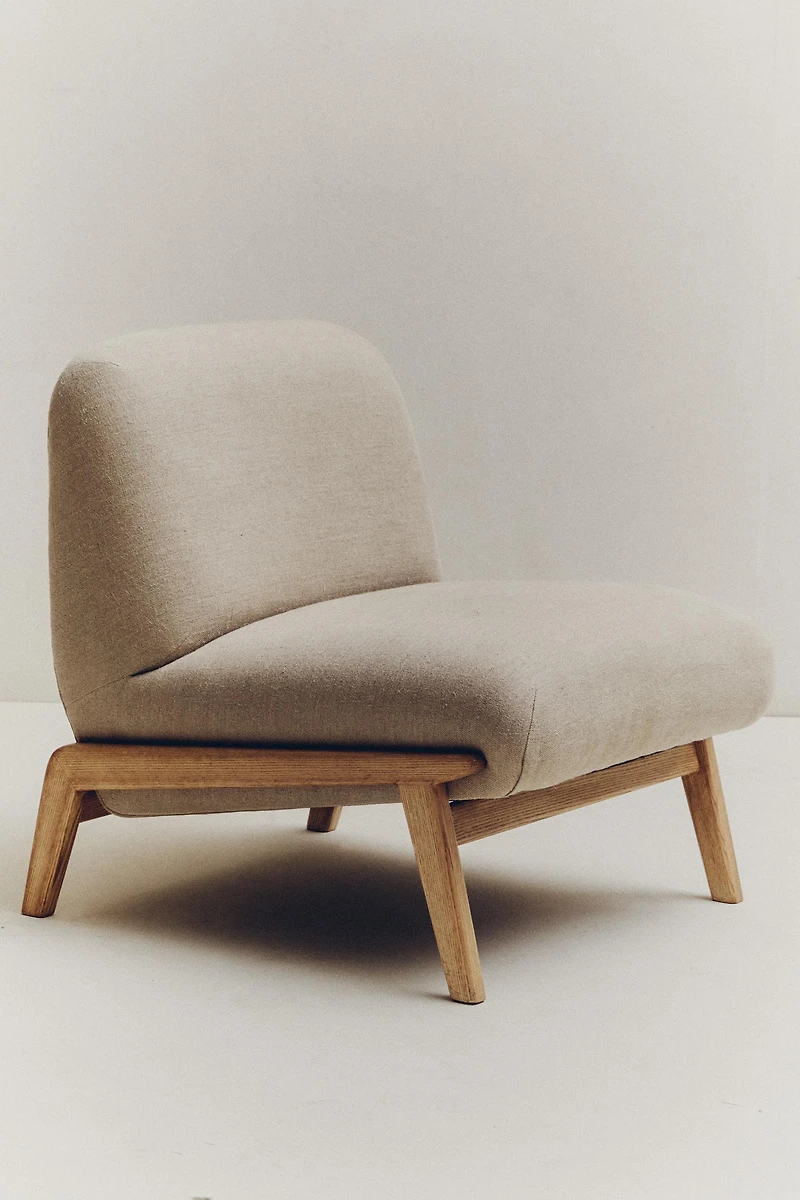 FAUTEUIL TAPISSÉ LIN