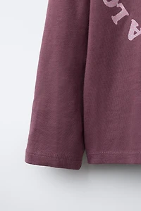 SPARKLY TEXT PRINT T-SHIRT