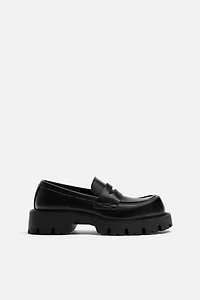 THICK SOLE SADDLE LOAFERS