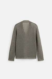 CARDIGAN STRUCTURE AJOURÉE