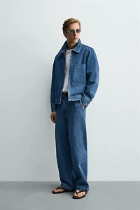 ZIP-UP DENIM JACKET