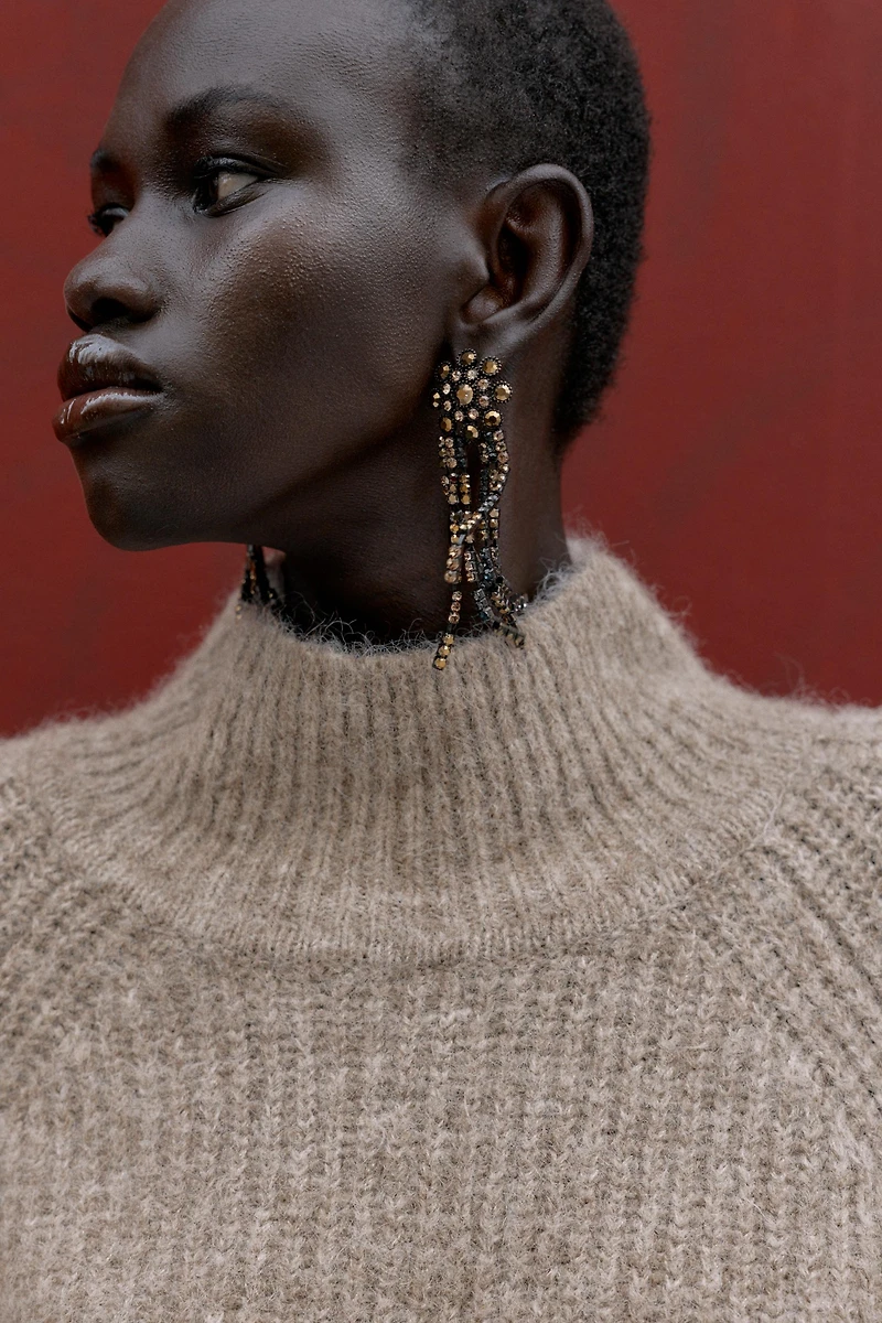 WIDE SLEEVE KNIT JUMPER