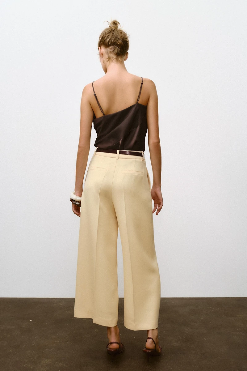 PANTALON JUPE-CULOTTE CEINTURE