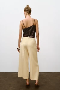 PANTALON JUPE-CULOTTE CEINTURE