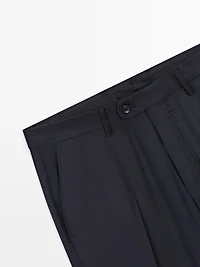 Cool wool suit pants