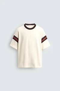RIB STRIPE T-SHIRT