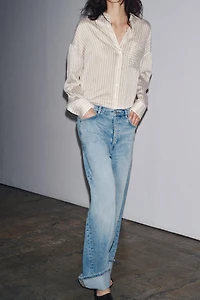 ZW COLLECTION LOW-RISE BAGGY JEANS