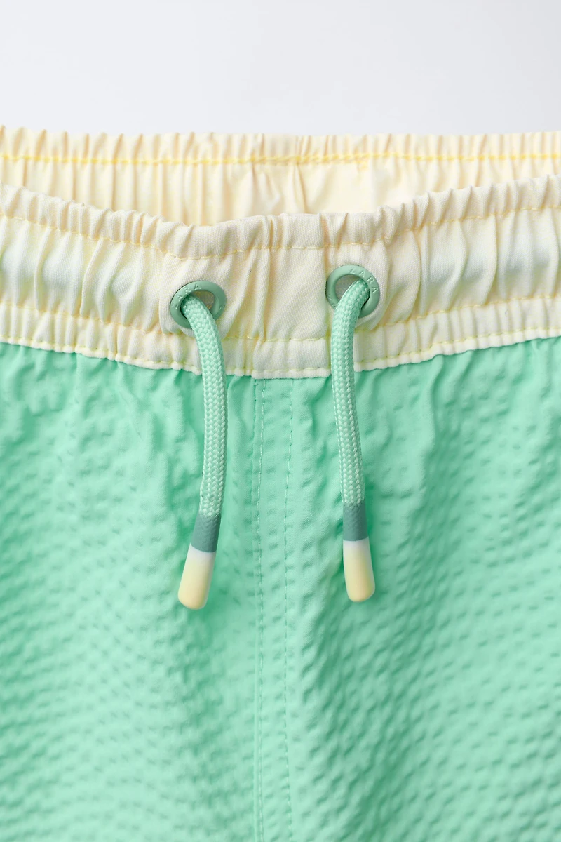 2-6 YEARS / LABEL SWIM SHORTS