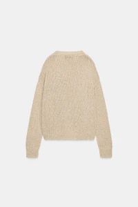 EMBROIDERED TEXT WOOL SWEATER