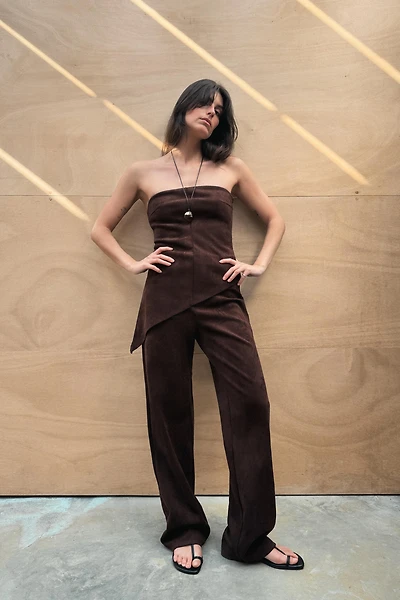 FAUX SUEDE PANTS