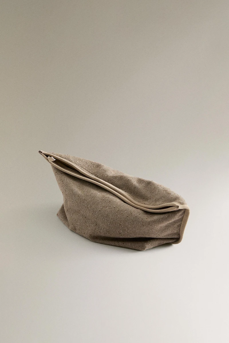 LARGE FABRIC MAKEUP BAG
