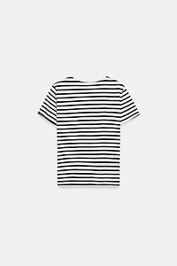 T-SHIRT LAVÉ À MANCHES COURTES