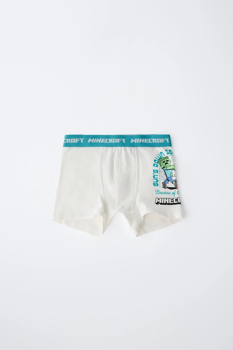 6-14 YEARS/ TWO-PACK OF MINECRAFT © MOJANG AB BOXERS