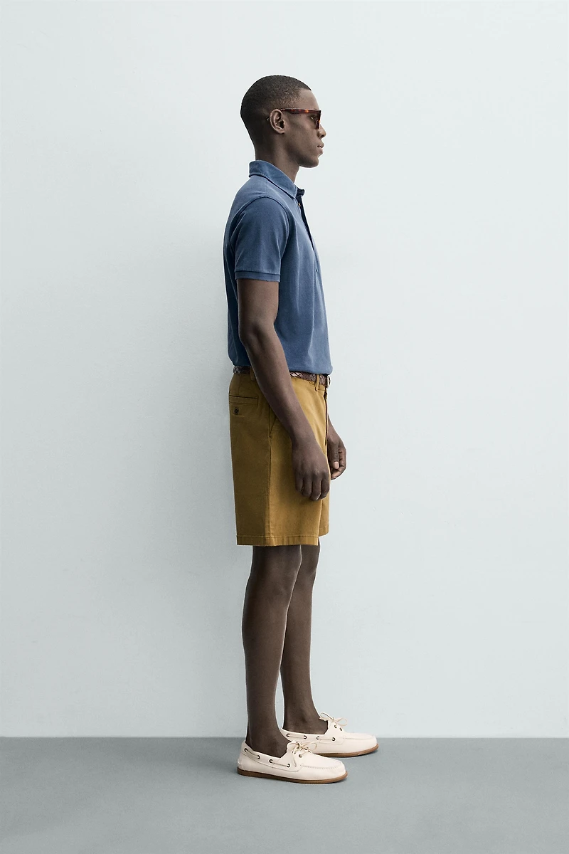 WASHED REGULAR FIT PIQUÉ POLO