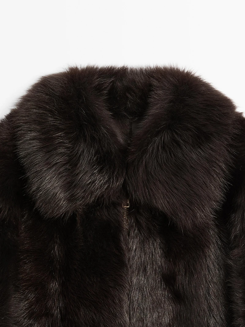 Short Tuscan leather jacket