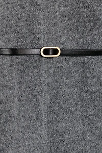 100% WOOL BELTED JACKET