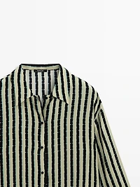 Striped flowing shirt