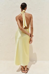 HALTER MIDI DRESS