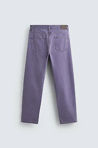 WASHED COLOR STRAIGHT FIT JEANS