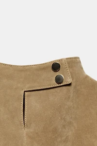 100% SUEDE LEATHER TOP