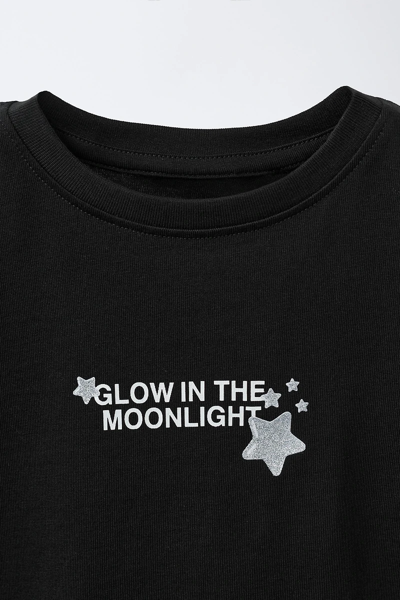 SHINY RUBBERIZED PATCH T-SHIRT