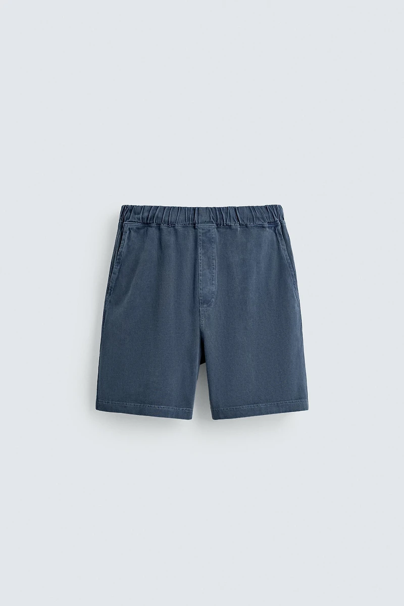 BERMUDA JOGGING EFFET DÉLAVÉ