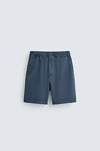 BERMUDA JOGGING EFFET DÉLAVÉ
