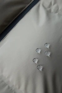 WATER REPELLENT PUFFER COAT WITH ZIPPERS