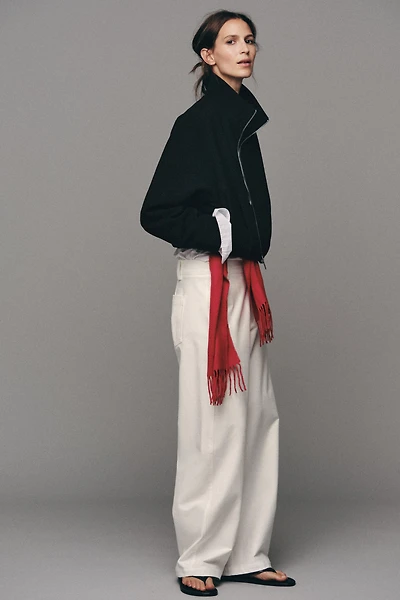 BLOUSON BOMBER À COL MONTANT