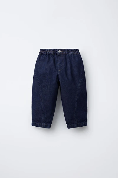 JEAN BAGGY À COUTURES