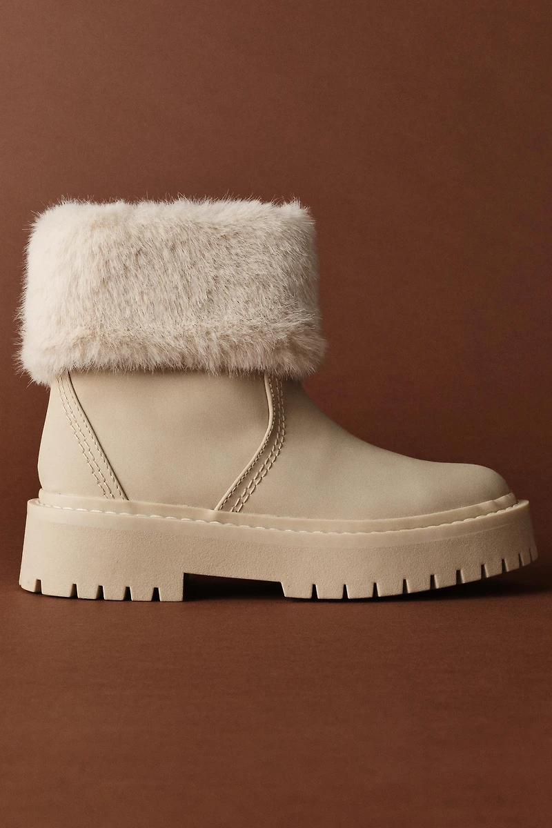 FAUX FUR ANKLE BOOTS