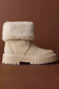FAUX FUR ANKLE BOOTS
