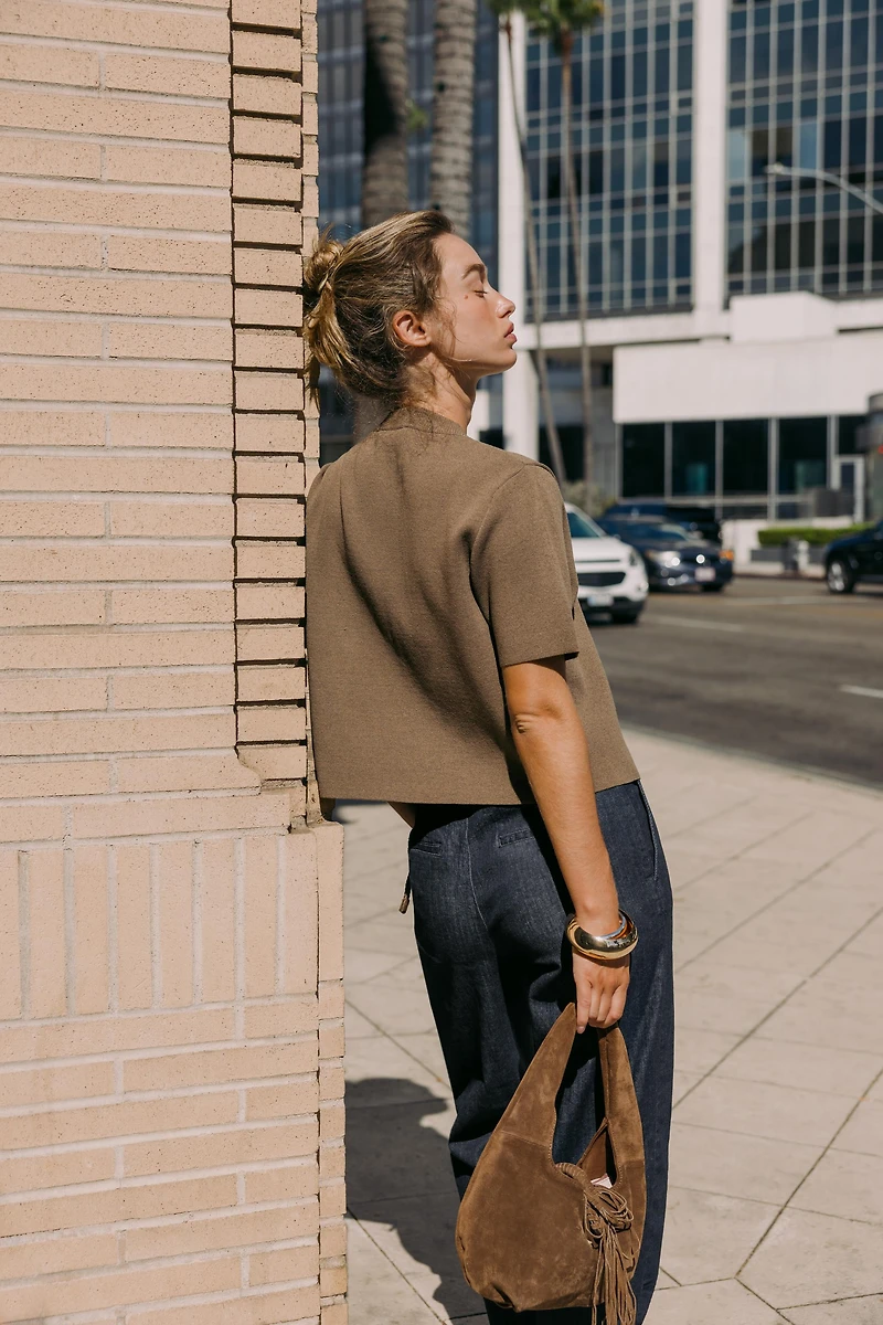 Z1975 BRAIDED BELT CHINO DENIM PANTS