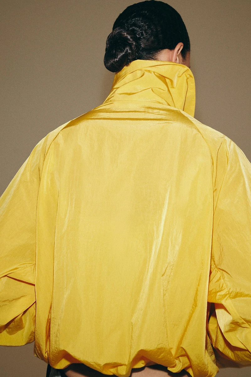 ZW COLLECTION HIGH COLLAR BOMBER JACKET