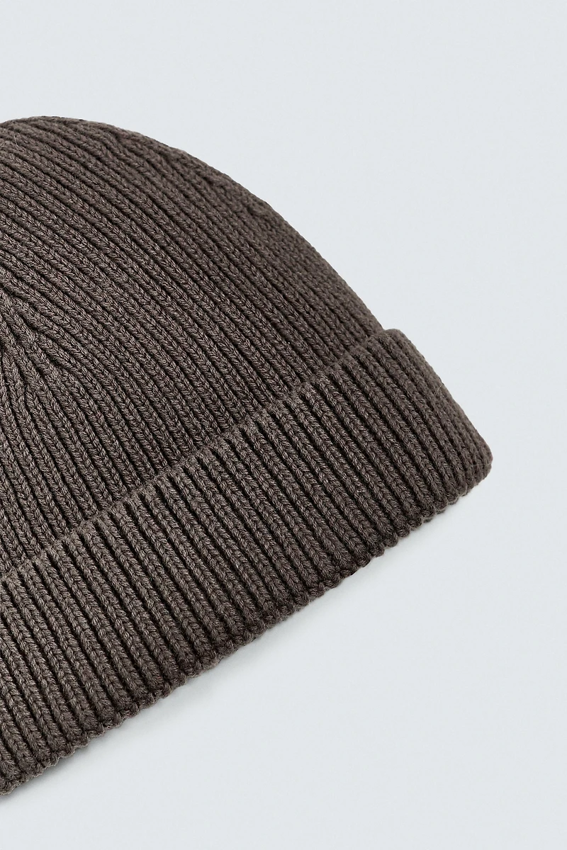 COTTON-CASHMERE KNIT HAT