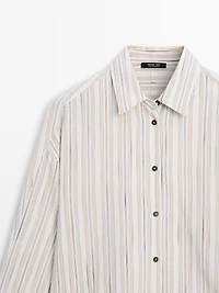 Striped flowing shirt