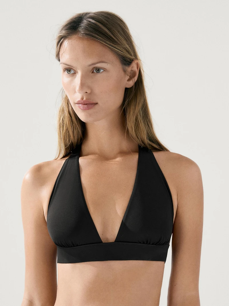 Triangle bikini top