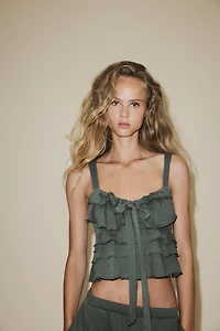 RUFFLED BOW TOP