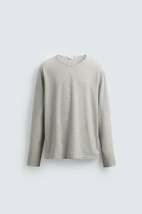 STRIPED JACQUARD T-SHIRT