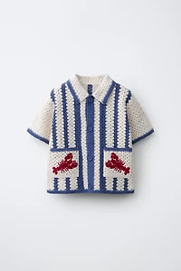 CHEMISE EN MAILLE CROCHET LANGOSTA